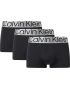 Ανδρικά Boxer Calvin Klein Low Rise Trunk 000NB3074A-7V1 3pack ΜΑΥΡΟ
